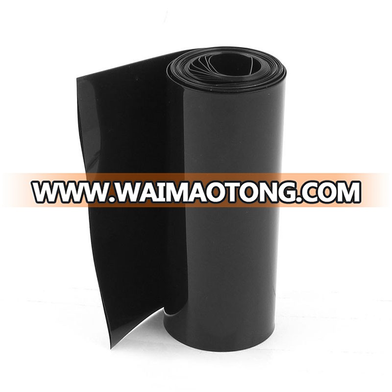 115mm Black PVC Heat Shrink Film Tubing For 18650 Battery